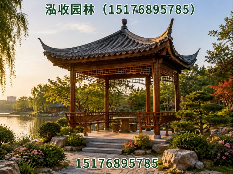 东莞防腐木凉亭展示图